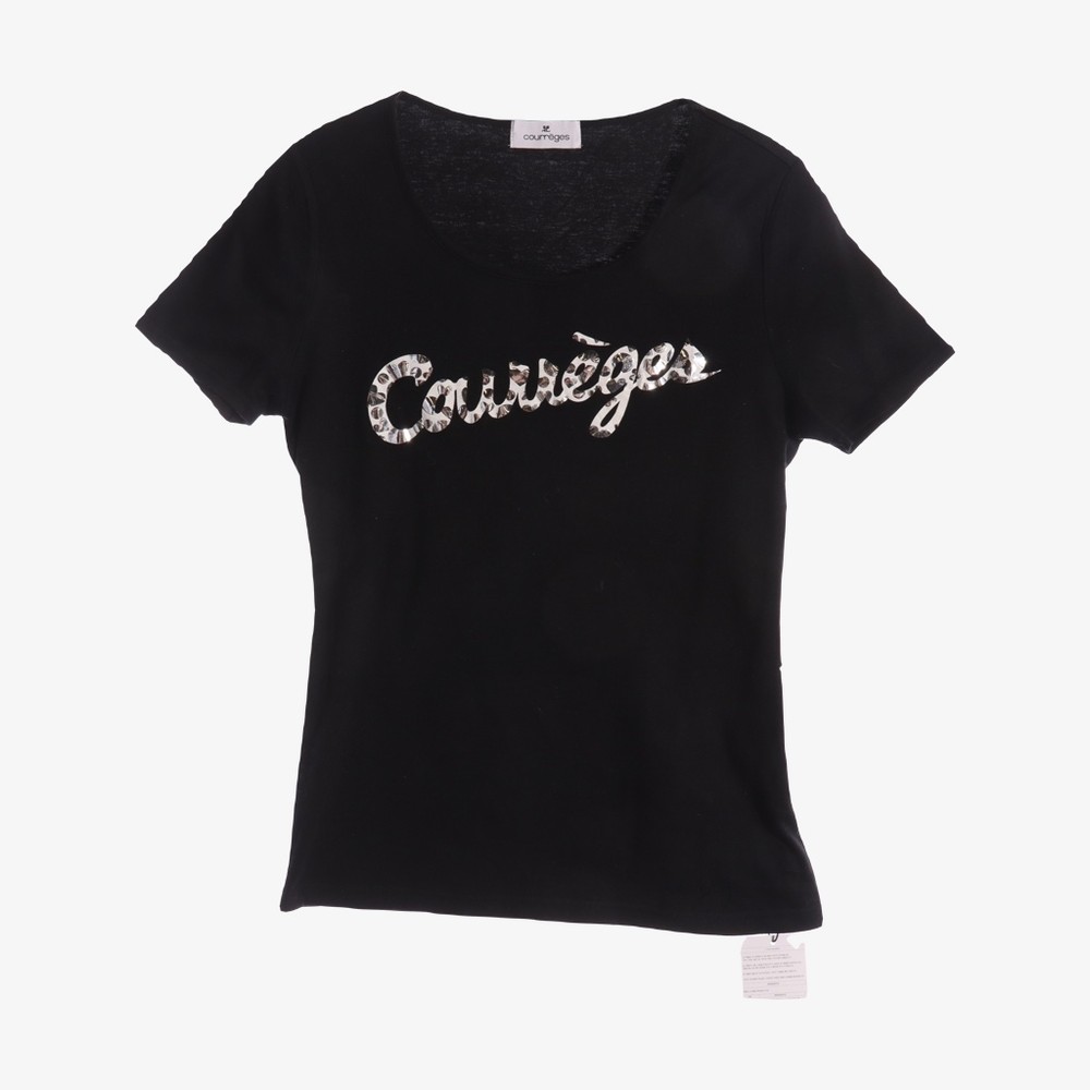 COURREGES (V)- 꾸레쥬 코튼 100% 프린팅 티셔츠 - M