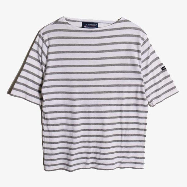 SAINT JAMES - 세인트 제임스 코튼 보더 티셔츠   Made In France  Women M
