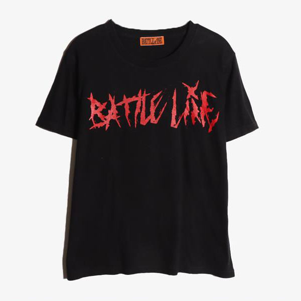 BATTLE LINE -  코튼 라운드 티셔츠   Man M