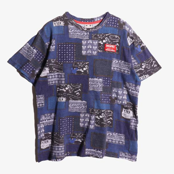 DISNEY X XGIRL - 디즈니X엑스걸 코튼 라운드 패턴 티셔츠   Man L