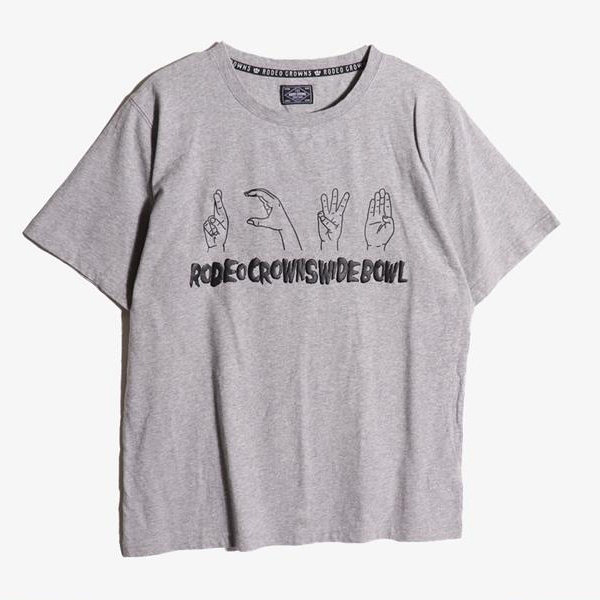 RODEO CROWNS - 로데오 크라운 코튼 라운드 티셔츠   Man M