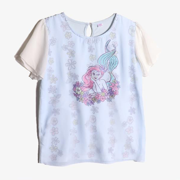 DISNEY - 디즈니 코튼 폴리 라운드 티셔츠   Women 160