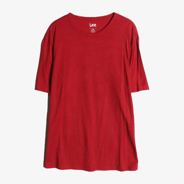LEE - 리 코튼 폴리 라운드 티셔츠   Man XL