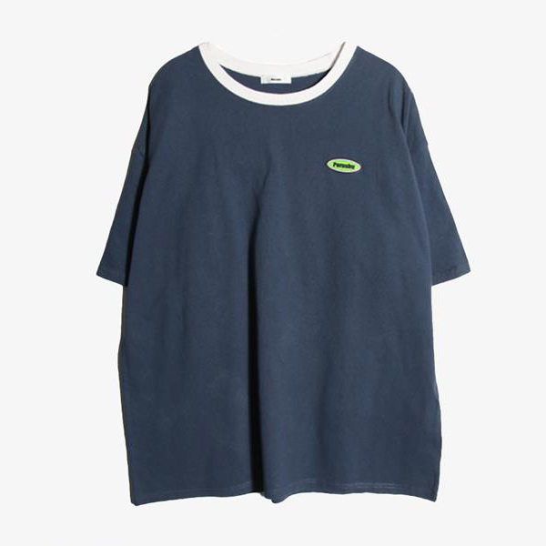 PERUSHU -  코튼 라운드 티셔츠   Man L
