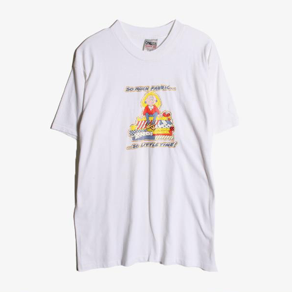 ONEITA -  코튼 폴리 라운드 티셔츠   Made In USA  MAN XL