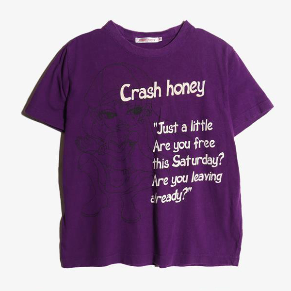 C RASH HONEY -  코튼 라운드 티셔츠   Women M