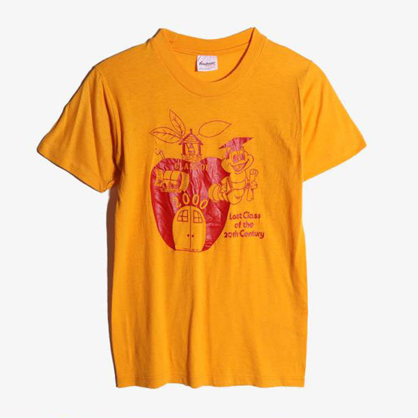 STEDMAN -  코튼 폴리 라운드 티셔츠   Made In Usa  Women S-M