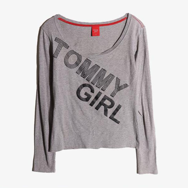 TOMMY GIRL - 타미걸 코튼 롱 슬리브 티셔츠   Women S