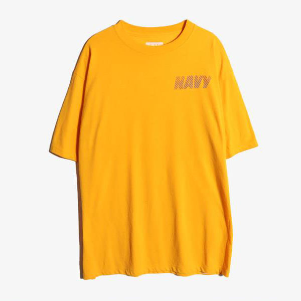 US NAVY -  폴리 라운드 티셔츠   Man L