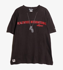 REALBVOICE -  코튼 라운드 티셔츠   Man L