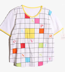 LANVIN - 랑방 코튼 체크 티셔츠 (새 제품)  Women M-L