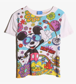 DISNEY - 디즈니 코튼 라운드 티셔츠   Kids 140