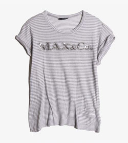 MAX&amp;CO - 막스앤코 코튼 스트라이프 티셔츠   Women L